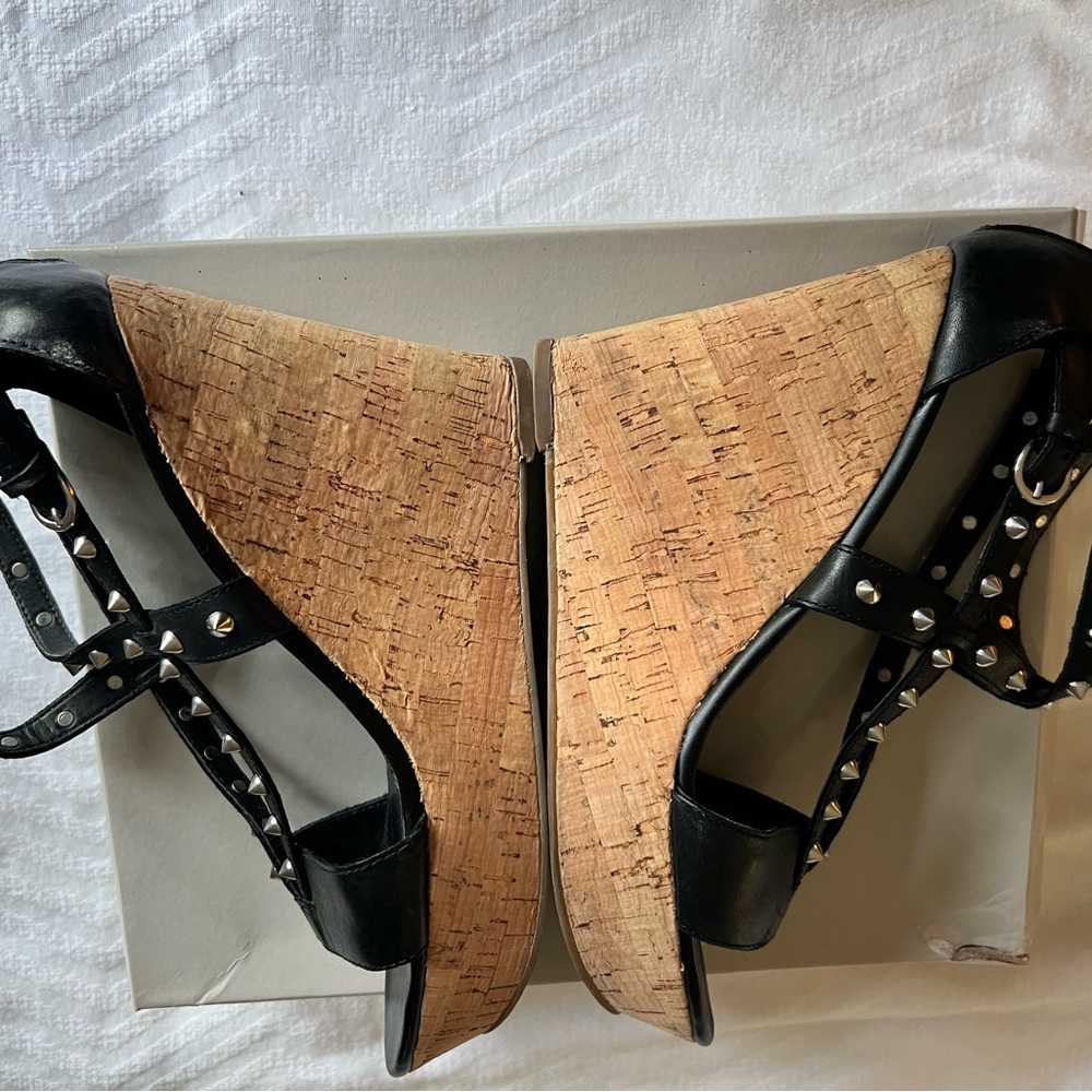 Marc Fisher Black Studded Heels - Picture 3 of 6